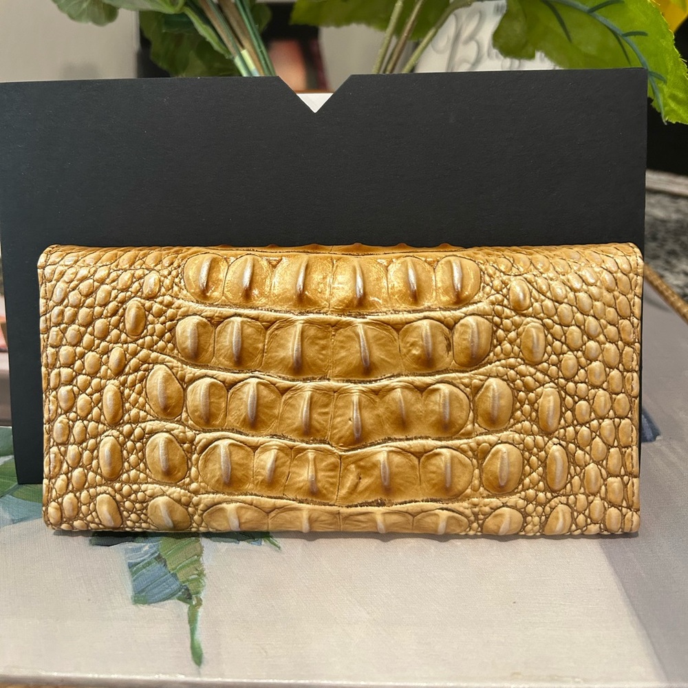 Brahmin Croc-Embossed Ady Wallet - Picture 2 of 4
